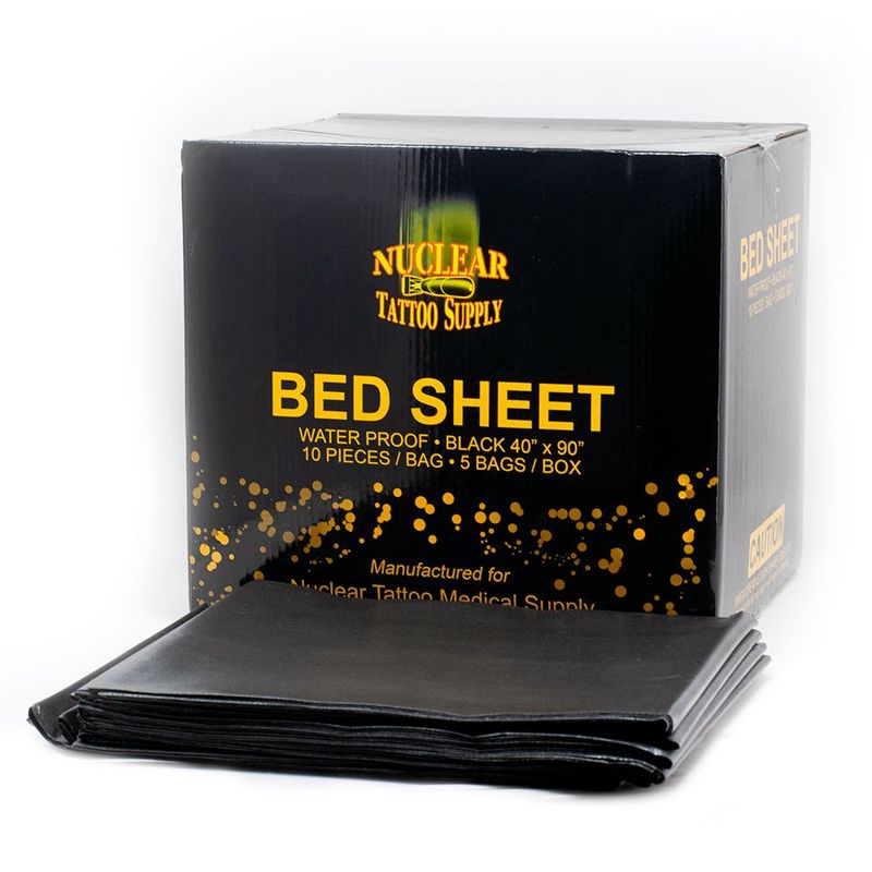 Nuclear Medical Drape Sheet / Bed Sheet - Black