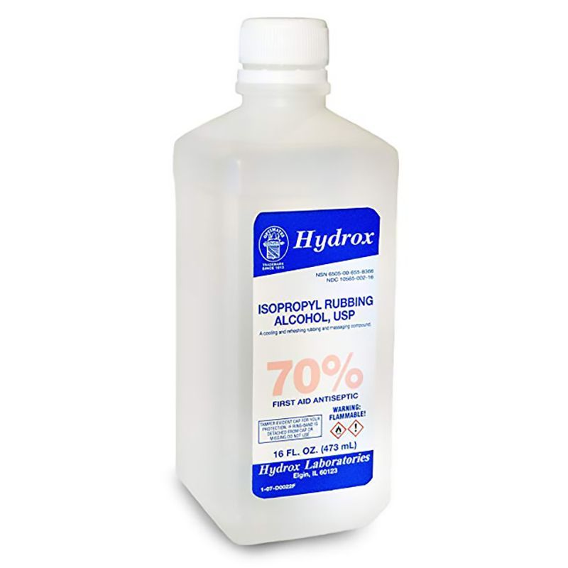 Hydrox 70% Isopropyl Rubbing Alcohol - 16 oz