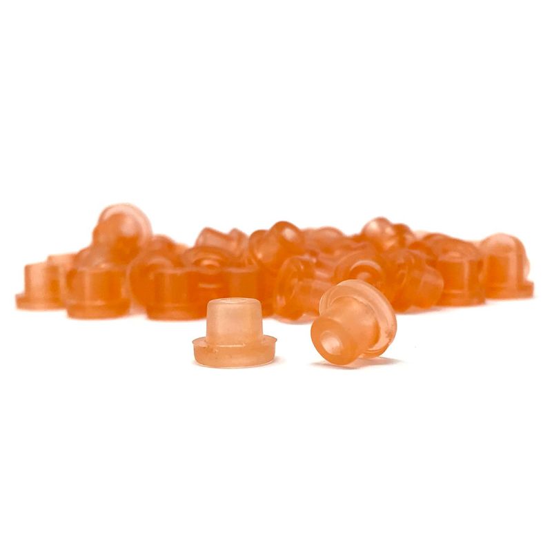 Rubber Hard Nipples - Orange