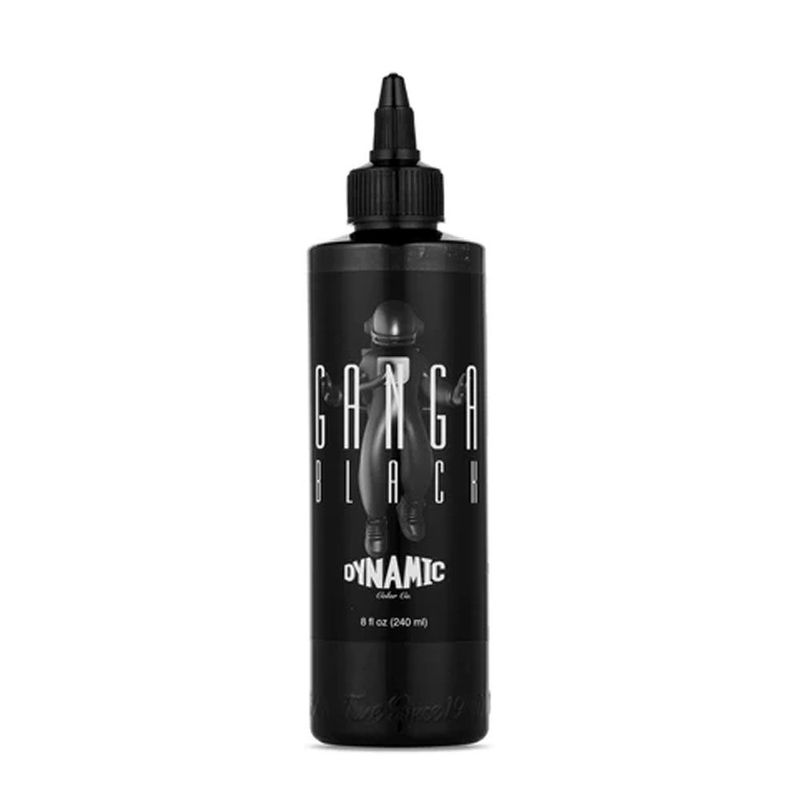 8oz Ganga Black Tattoo Ink - Dynamic Ink