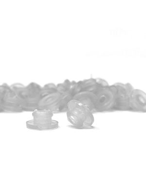 Silicone Nipples With Baffle - Clear