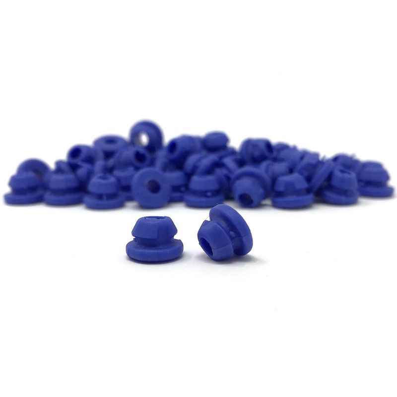 Baffle Rubber Nipple - Blue