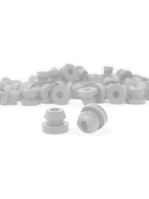 Baffle Rubber Nipple - Clear